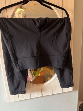 lululemon athletica Black Cropped High-Rise Leggings